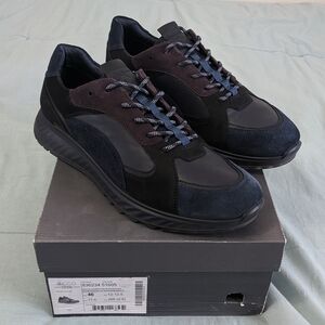 Men's Ecco St. 1 Sneaker Navy/Black/Night Sky Size EU 46 12-12.5
